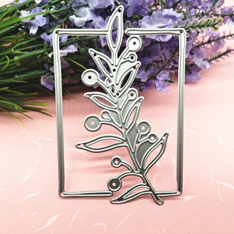 Tree Metal Die Cuts Plants Lace Border Carbon Steel Cutting Dies for Crafts