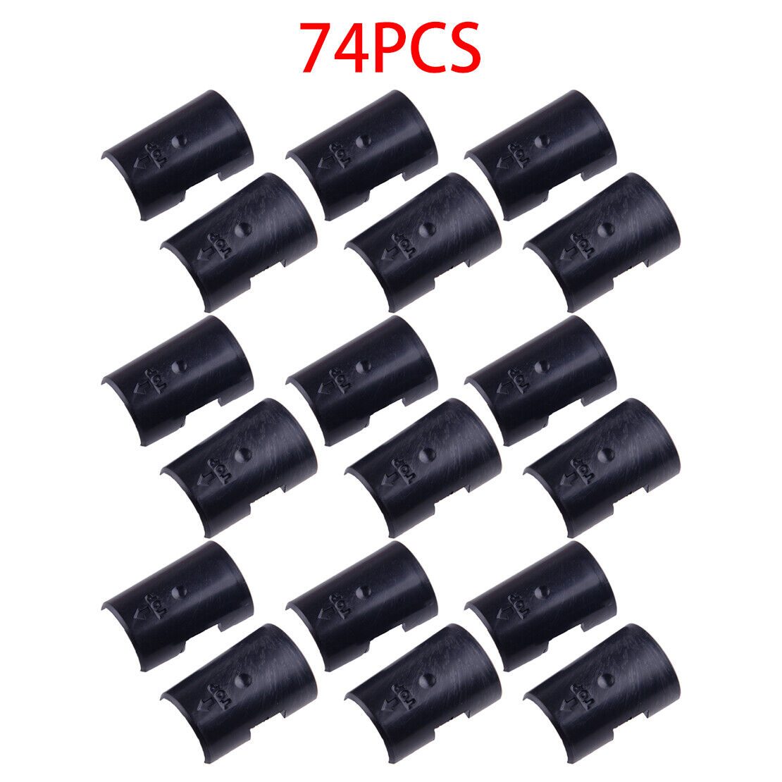 1" Wire Shelving Shelf Locking Clips Plastic Post Tube Sleeves Clip Lock