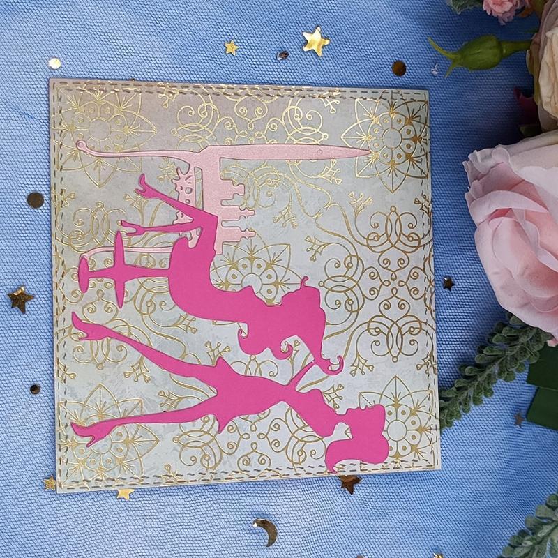Hairdressing Metallic Cutting Dies Exquisite Scrapbooking Embossing Template