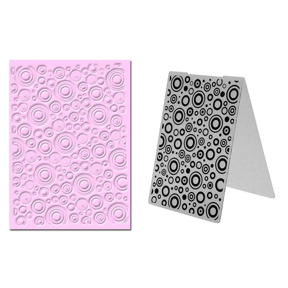 1pc Jingling Bell Plastic Embossing Folder Template For Scrapbooking DIY