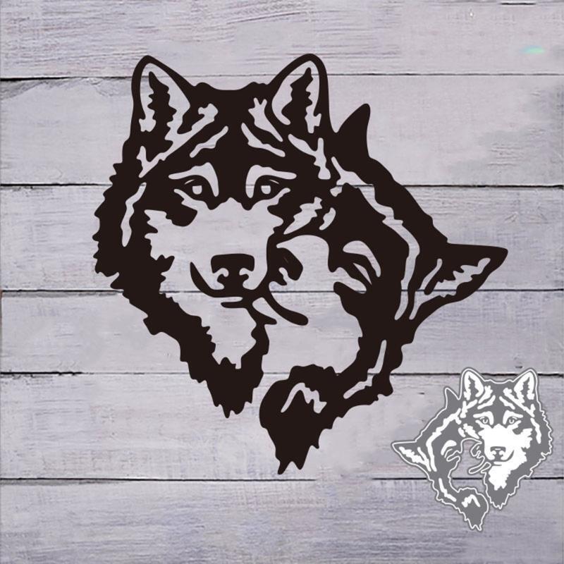 Christmas Wolf Metal Cutting Dies Stencil DIY Scrapbooking Album Paper Card Mold