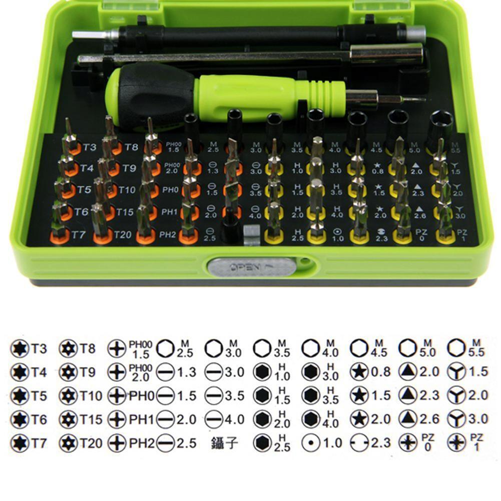 53 in1 Multi-Bit Precision Torx Screwdriver Tweezer Cell Phone Repair Tool