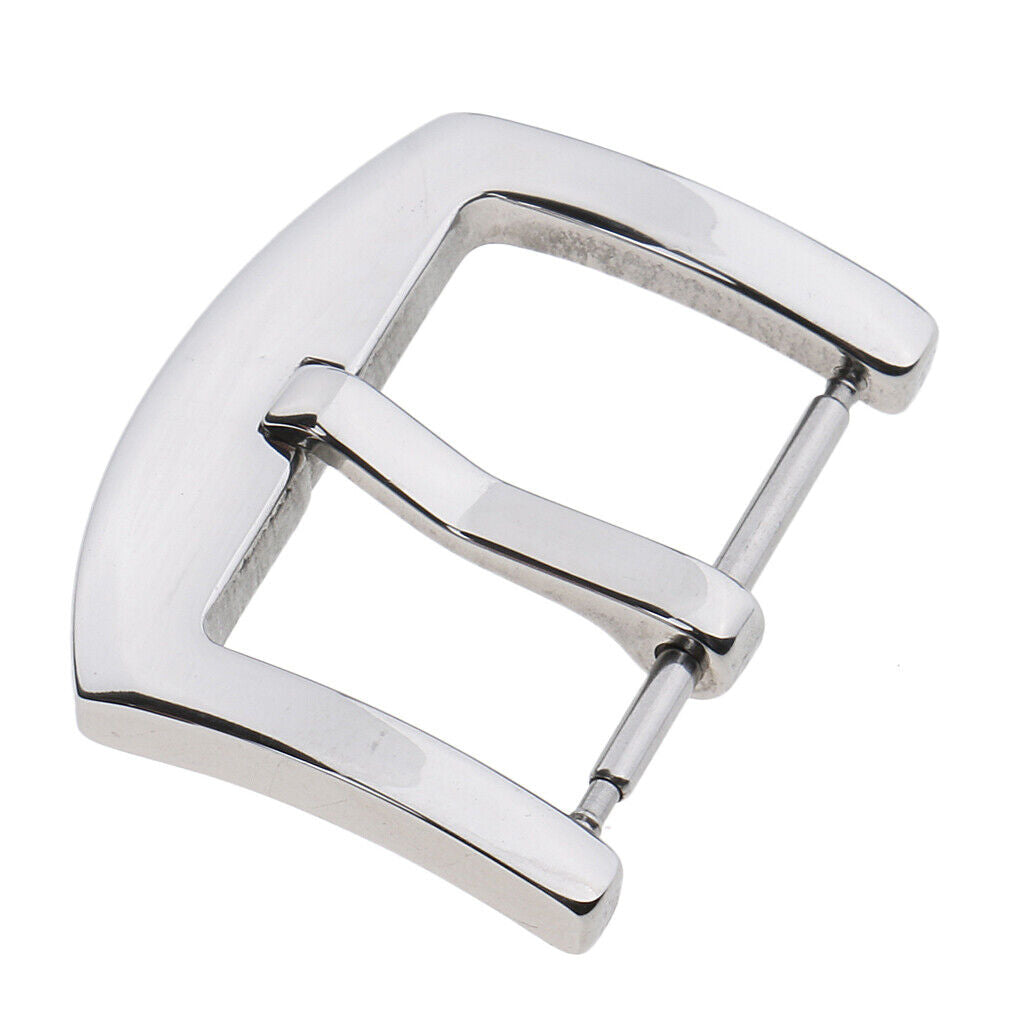 Stainless Steel Polished Buckle For  Watch  Pin Clasp 20mm