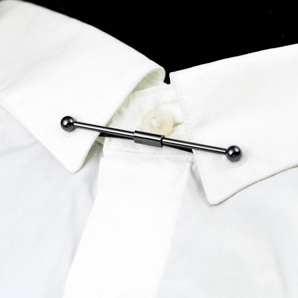 Tie Collar Pin Necktie Shirt Clip Bar Brooch Formal Suit Jewelry Gifts 6.2cm