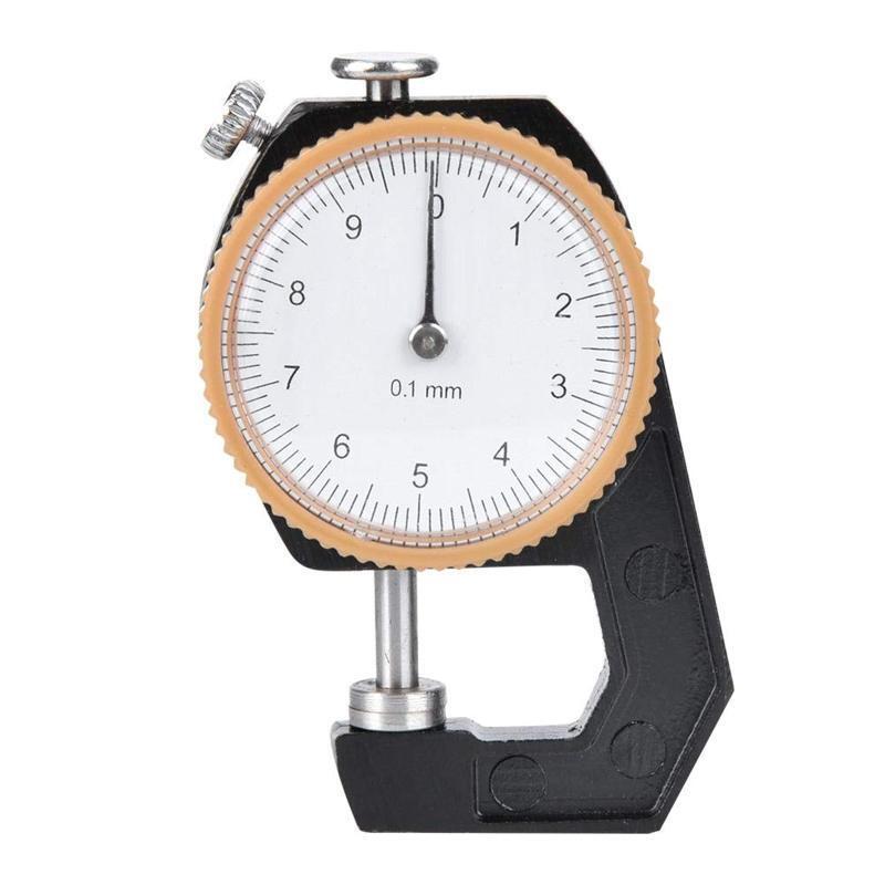 Upgraded 0~10mm Thickness Gauge Flat Head Thickness Tester Dial for Leather