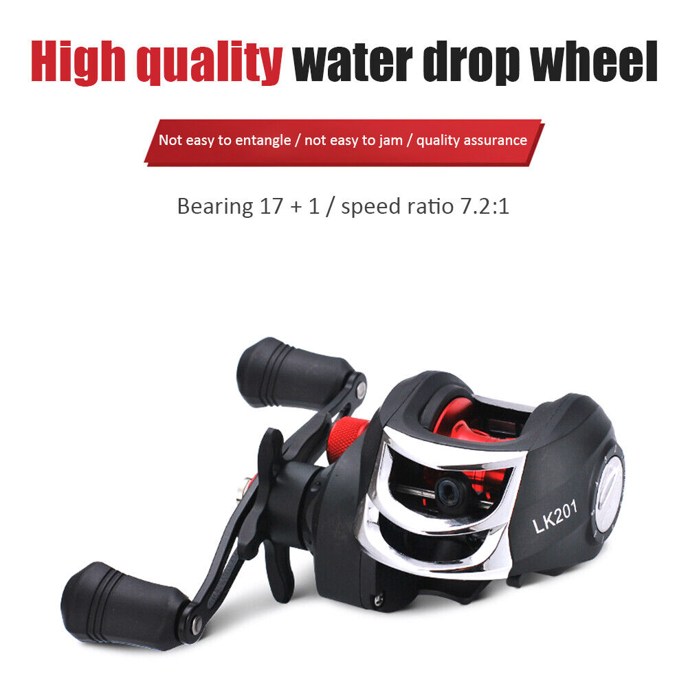 8kg Drag Low Profile Baitcasting Metal Saltwater Fishing Reel (Right Hand)