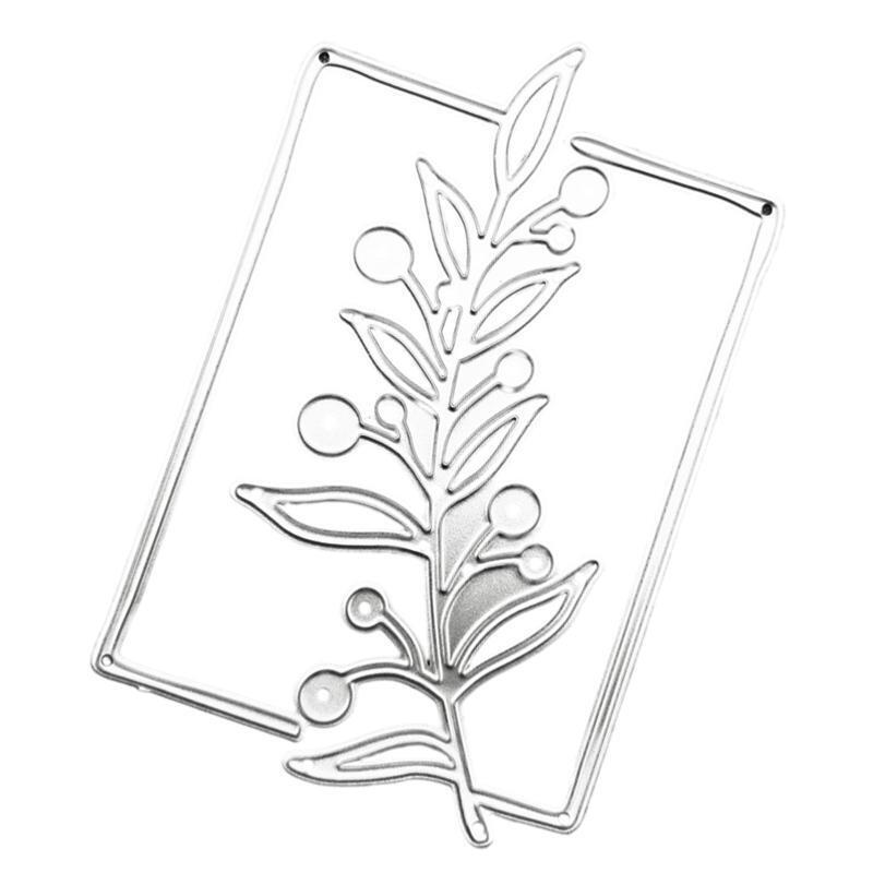 Tree Metal Die Cuts Plants Lace Border Carbon Steel Cutting Dies for Crafts
