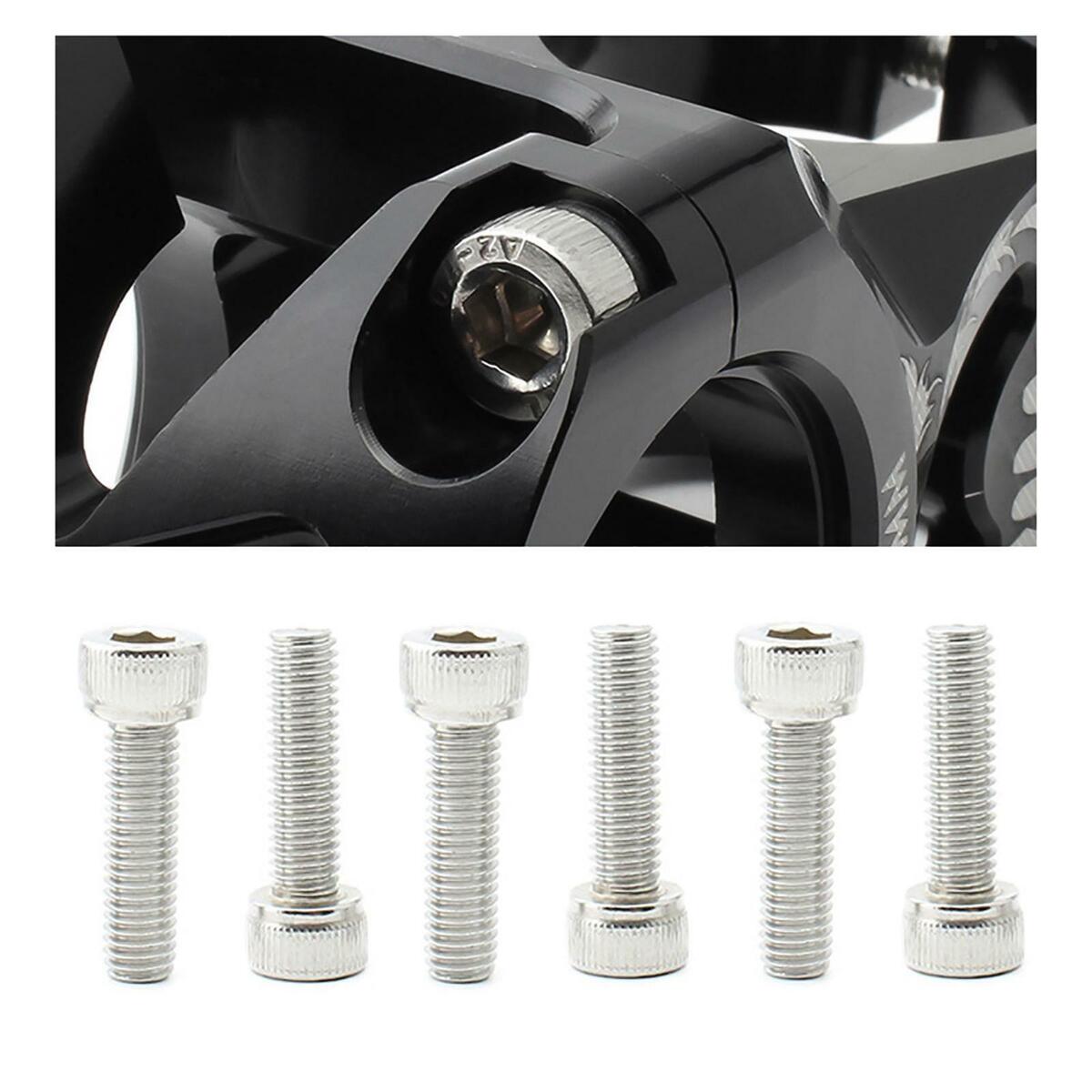 6Pcs Bicycle  Screws Bolts M5x18mm Repair Hardware Water Bottle Cage