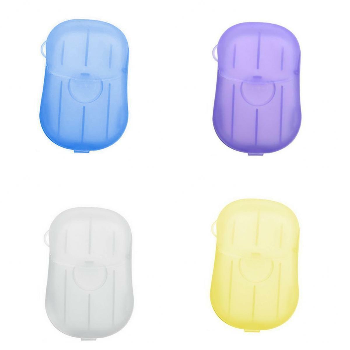 80pcs Disposable Paper Soap Soap Sheets Portable Washing Travel Bath Outdoor