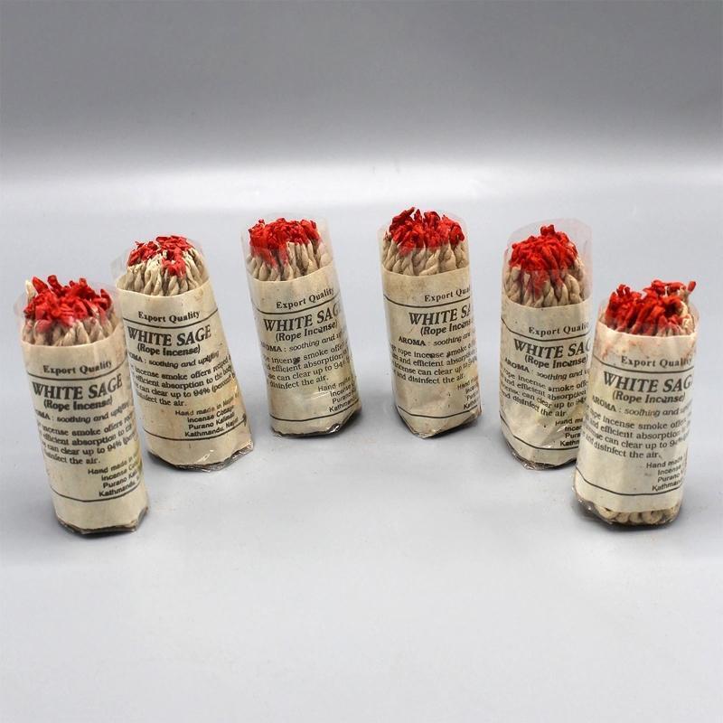 40 Ropes Handmade White Sage Incense for Cleansing Incense Healing Meditations