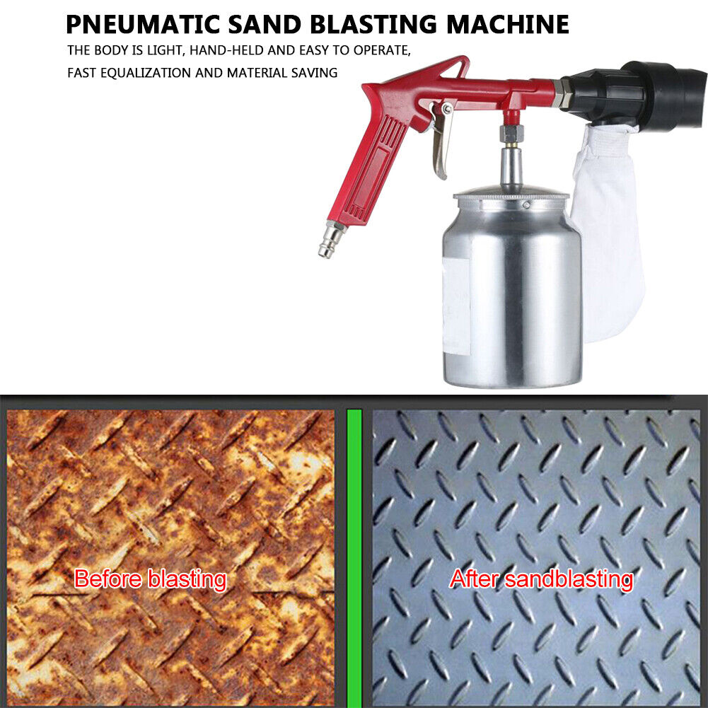 Pneumatic Sandblaster Spray Gun Anti-rust Sand Blasting Power Tools Kit