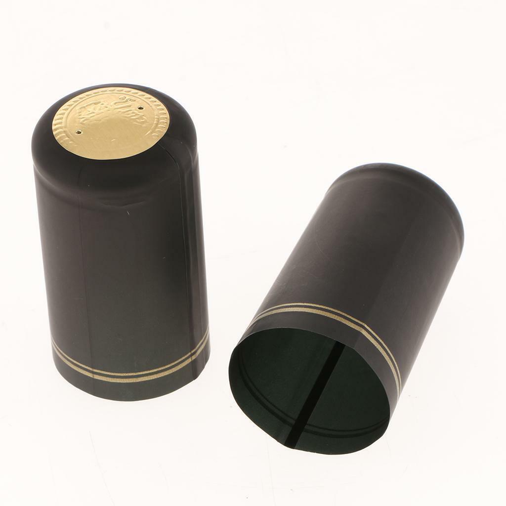 300 Pieces PVC Shrink  100 Count Heat Shrink Caps Sleeves Covers Perfect