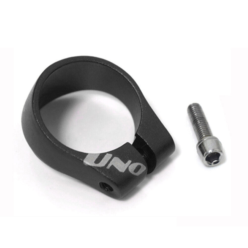 34.9mm Bicycle Saddle Seat Tube Clamp MTB Road Bike Seatpost Clamps (Black)