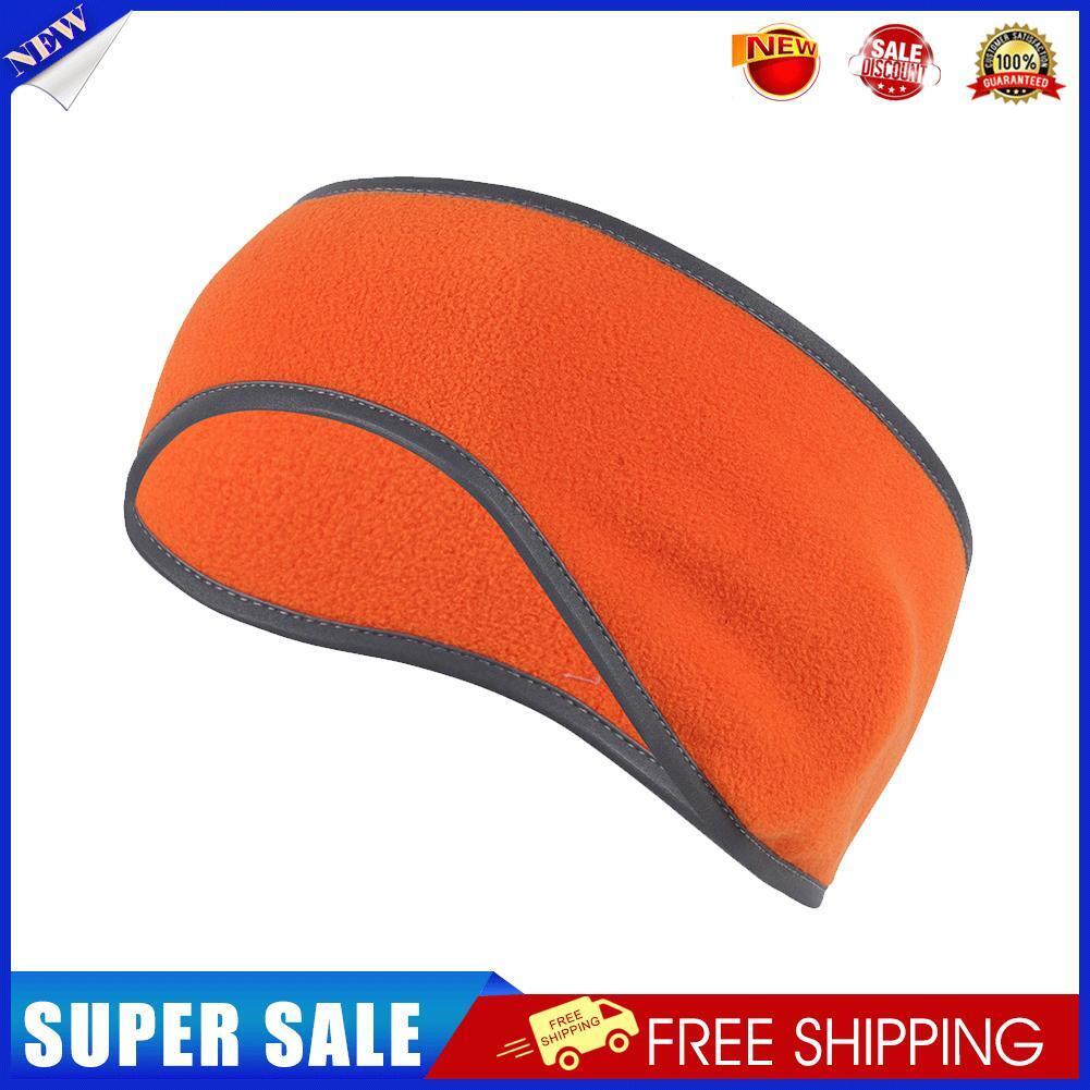 Winter Cycling Ear Protection Hair Band Ear Warm Fleece Headband (Orange)