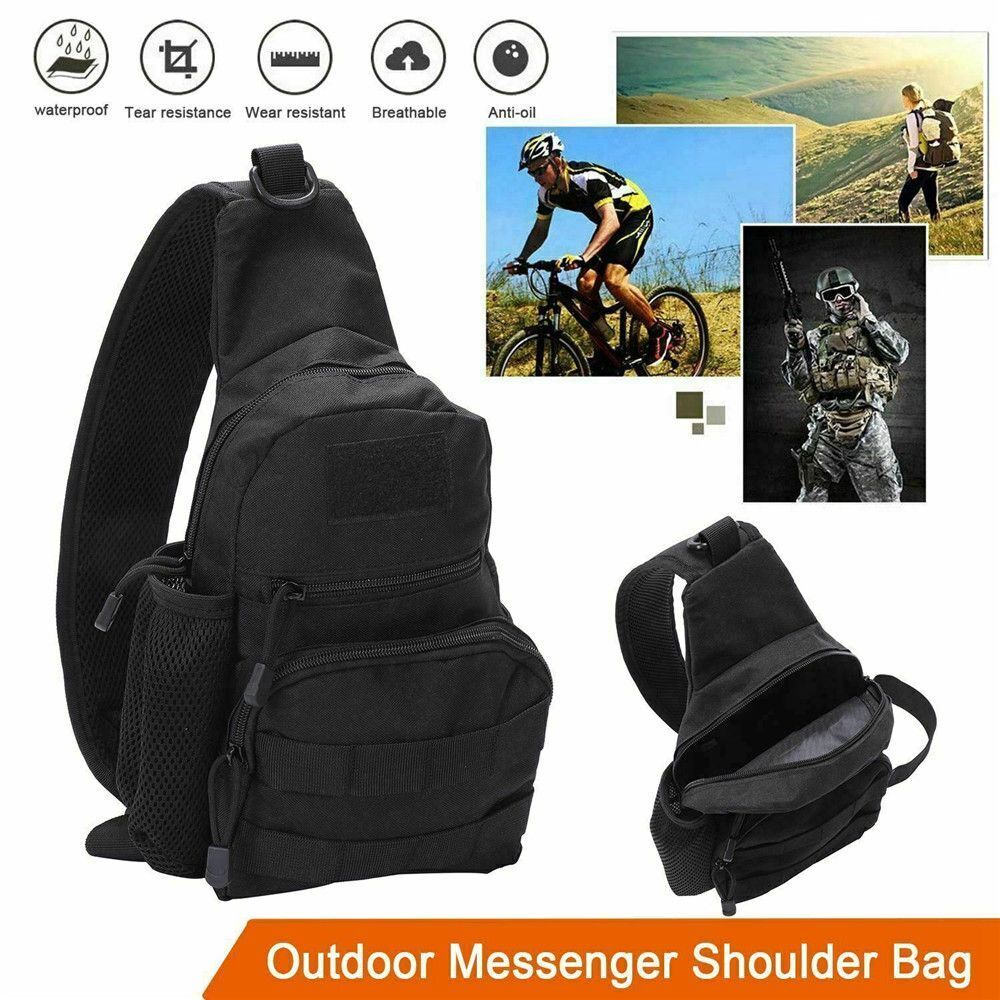 Men Oxford Travel Small Chest Bag Shoulder Pack Backpack Cross Body Bag
