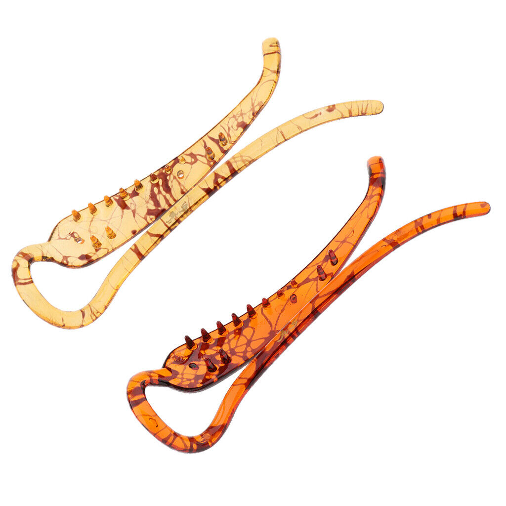2x   Banana Clip  Clamp Barrette Accessories Coffee