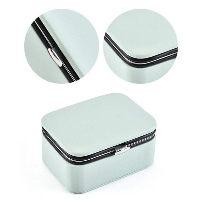 Mini Portable Jewelry Box Stud Earrings Jewellery Storage Organizer