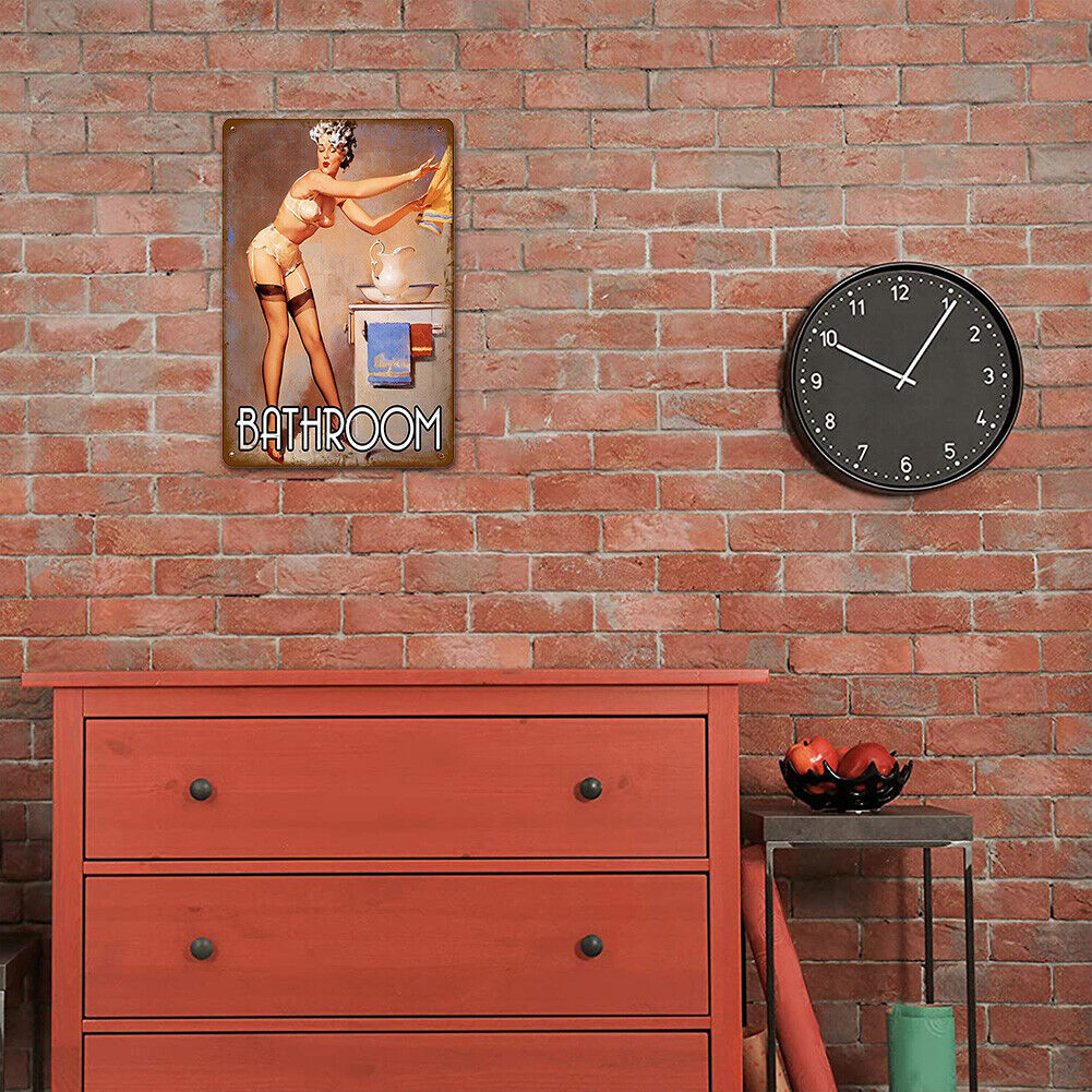 Person Sheet Metal Drawing Metal Painting Tin Wall Poster for Bedroom (4)