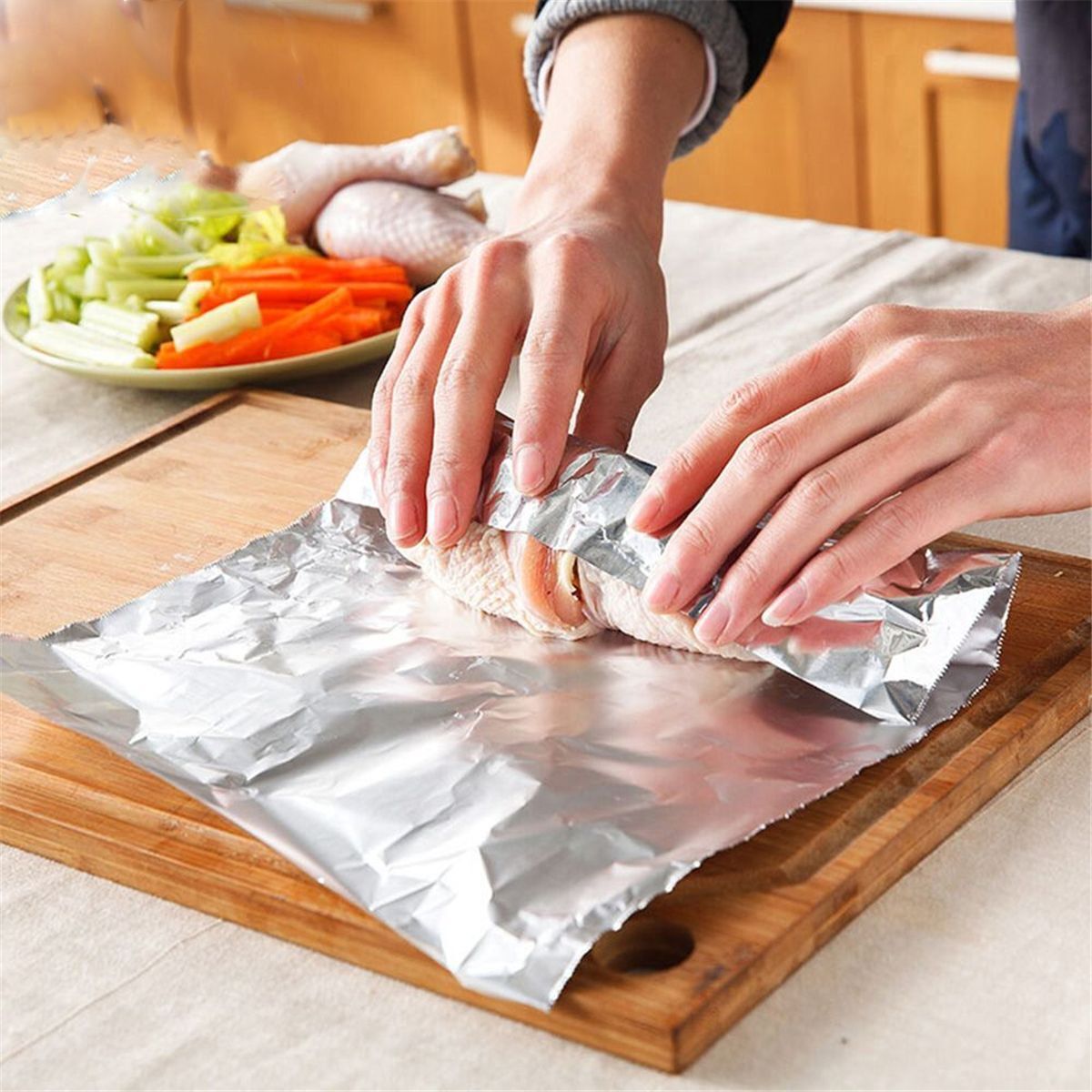 Air Fryer Foil Liner Aluminium Foil Trays Baking Mats & Liners Air Fryer Liner