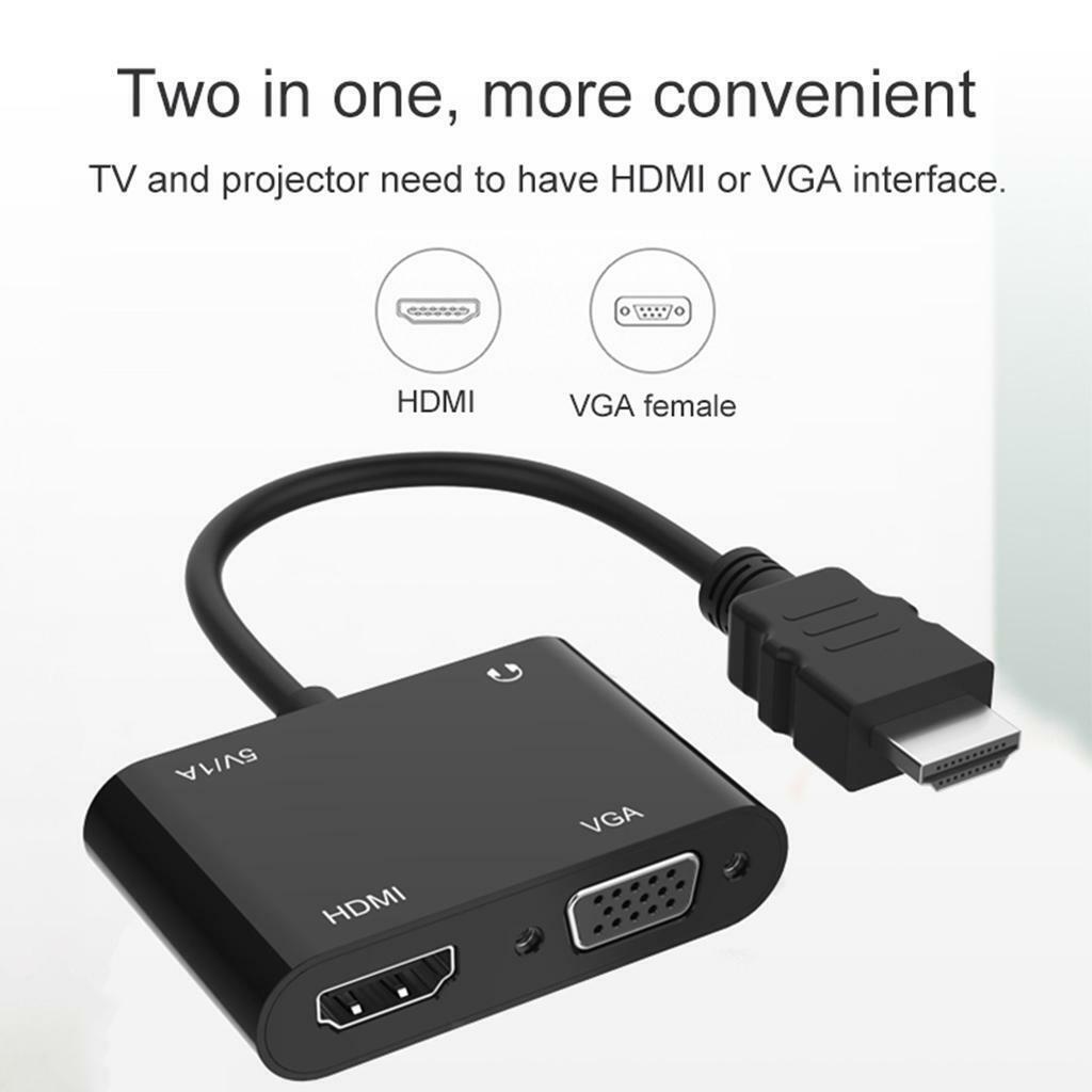 1080P   to VGA Adapter  to Analog Converter Cable  Laptop