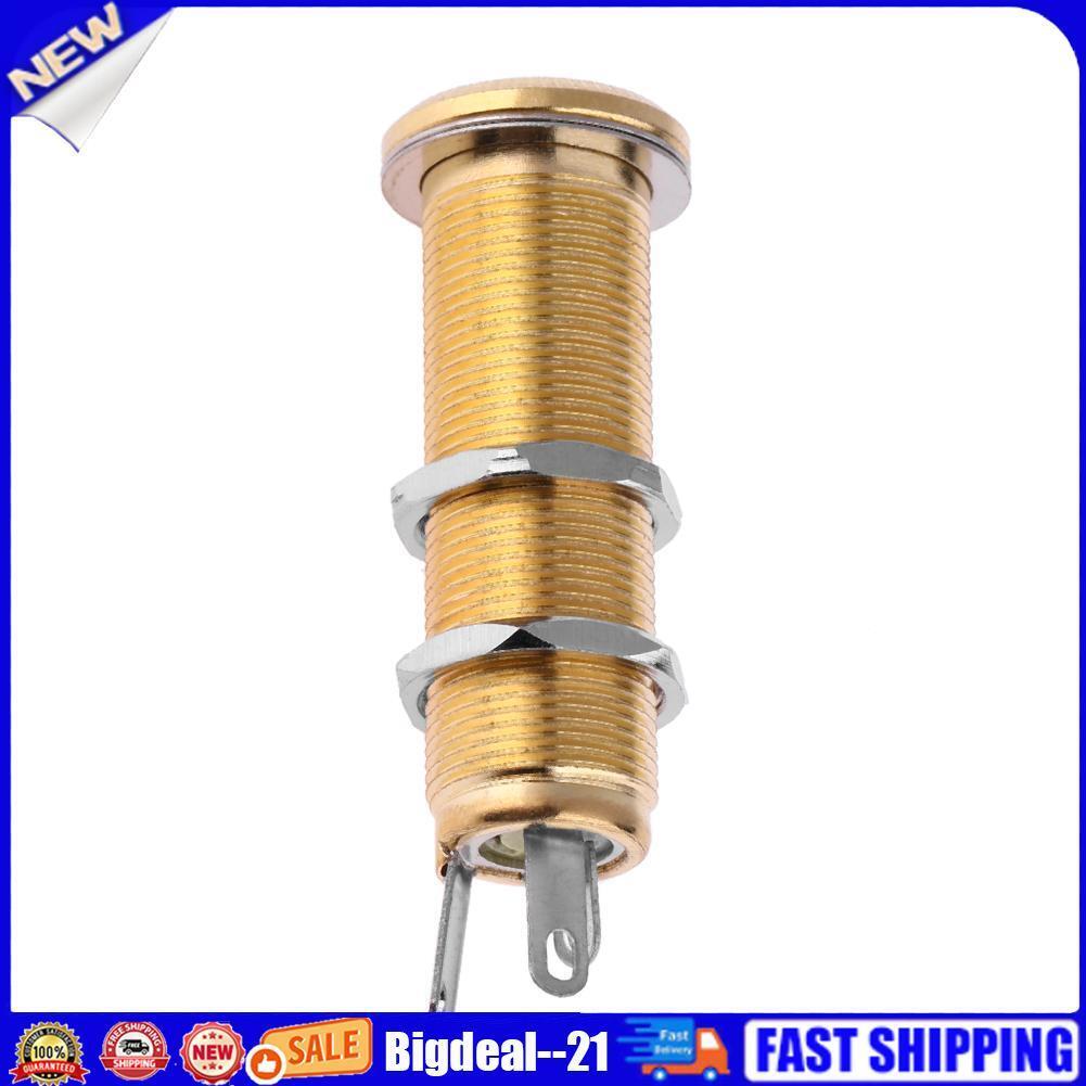 Brass Guitar End Pin Jack Output Socket Plug for Electric Bass Guitar Parts