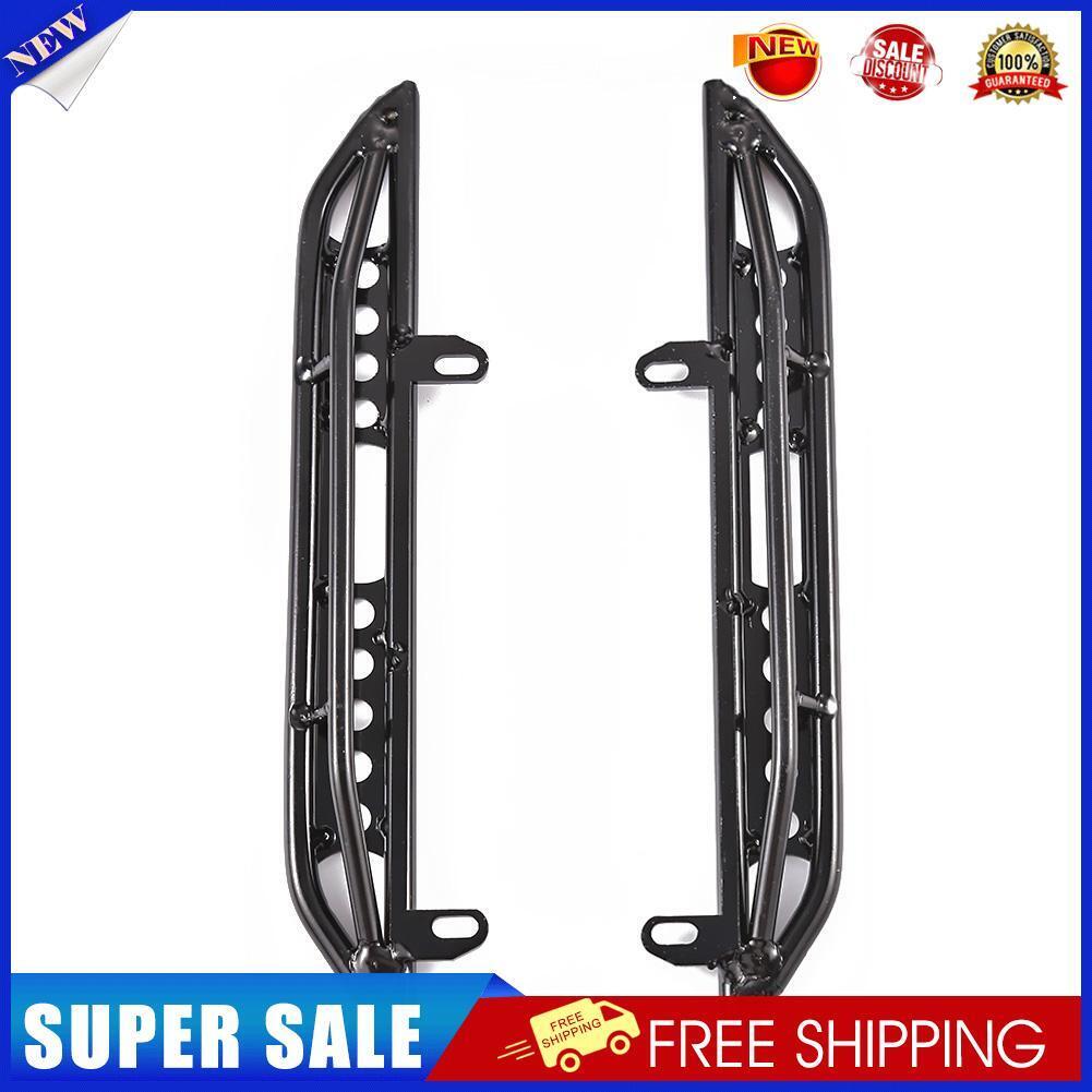 2pcs Metal Side Pedals Step Running Board Rock Slider for 1/10 Axial RC Car