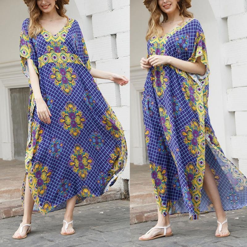 Cover Ups Gown Beachwear Dress Robe Beachwear Shawl Long Cover-ups Vacation