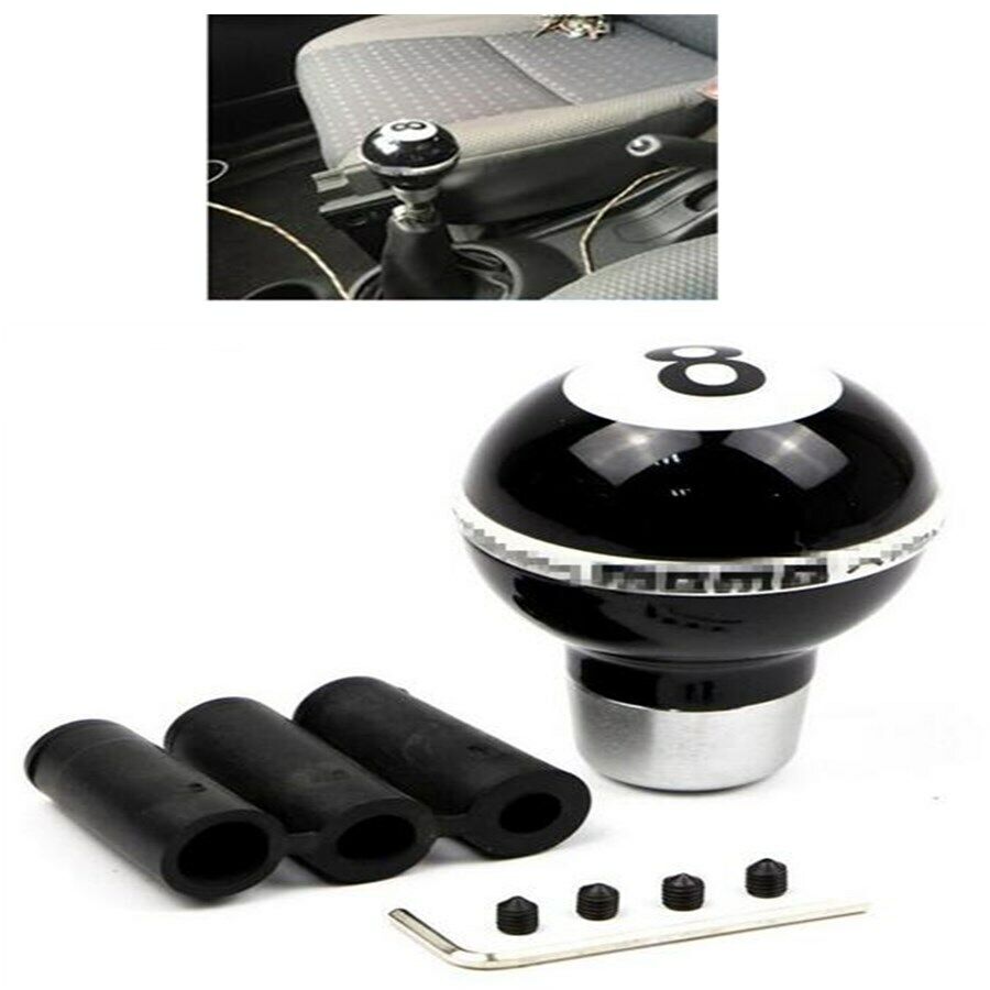 Car Gear Shift Knob Ball 8 Billiard Shape Lever Stick Shifter Fit For Manual Car