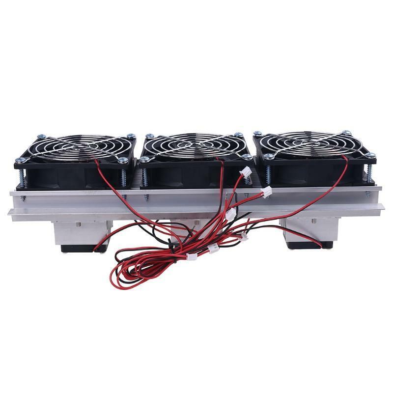 TEC Electron Semiconductor Refrigeration Cooler Triple Fan Thermoelectric Module