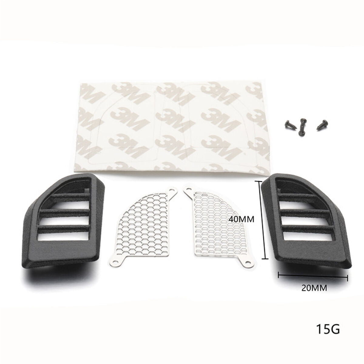 Nylon Engine Hood Cooling Vent Air Intake Grille Cover for TRX-4 BRONCO RC Car