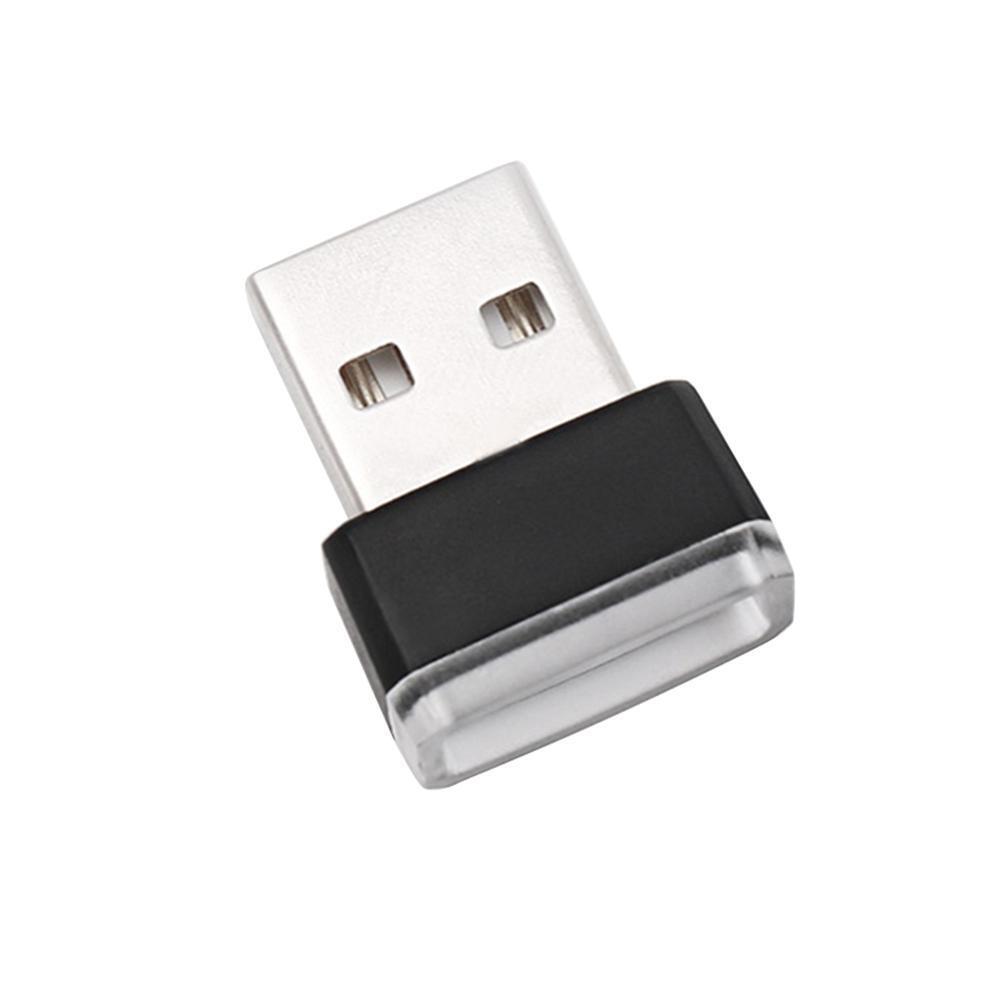 Universal Mini USB Wireless Car Interior Home LED Light Atmosphere Lamp(B)