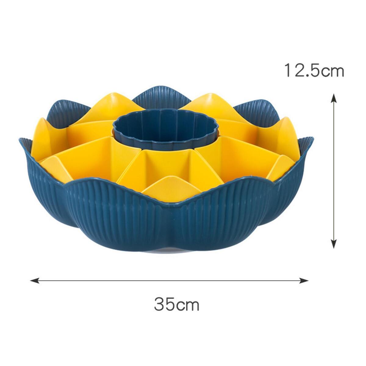 Rotable Hot Pot Vegetable Tray with Colander Convenient to Take Dishes
