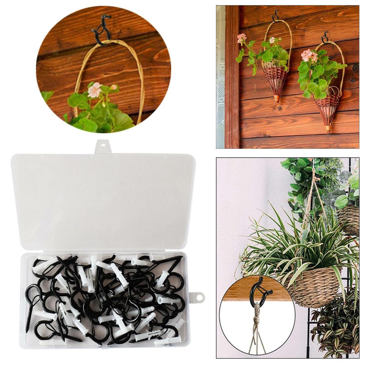 36Pcs/-Hanger Hooks Plants Outdoor Screw  to hook  Release Feeders