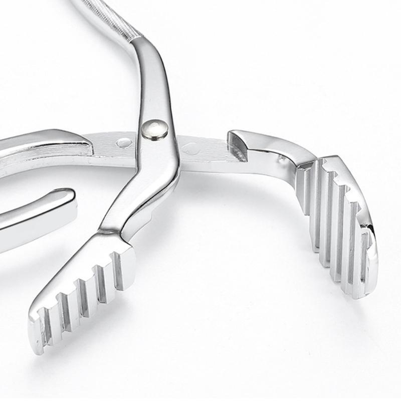 Stainless Steel Grill Grate Lifter Grill Lifter Gripper BBQ Charcoal Tongs Clip