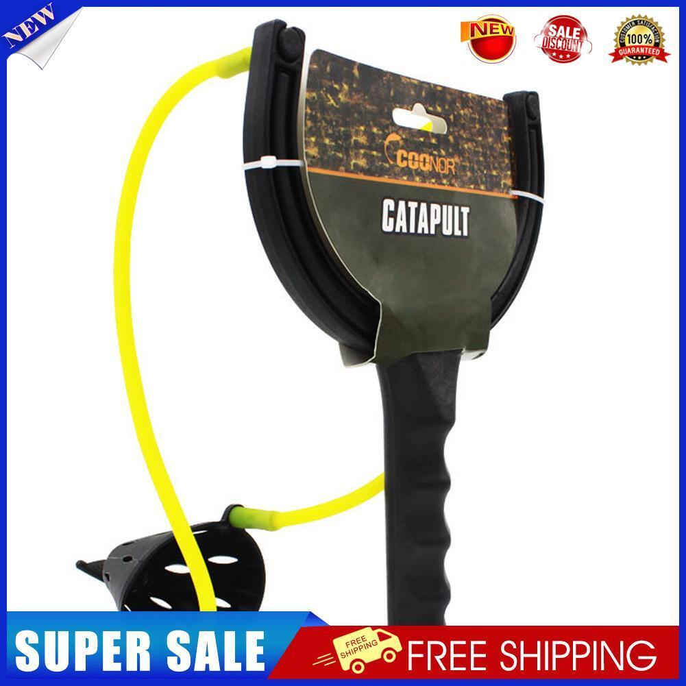 Elastic Powerful Catapult Food Bag Fishing Bait Nesting Slingshot Thrower