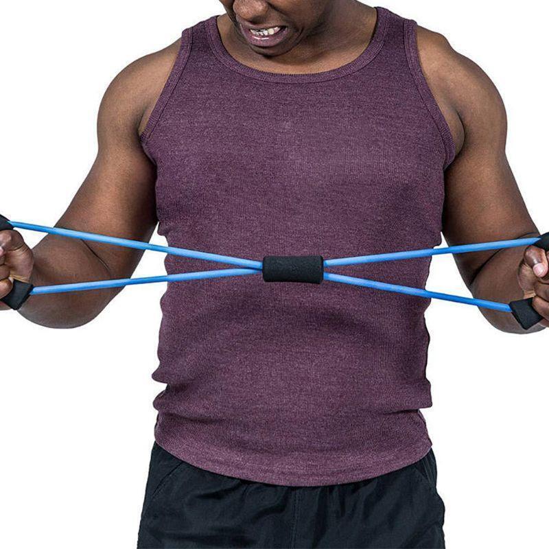 8-Shaped Fitness Equipment Resistance Band Foldable Chest Expander Sculpt Rally