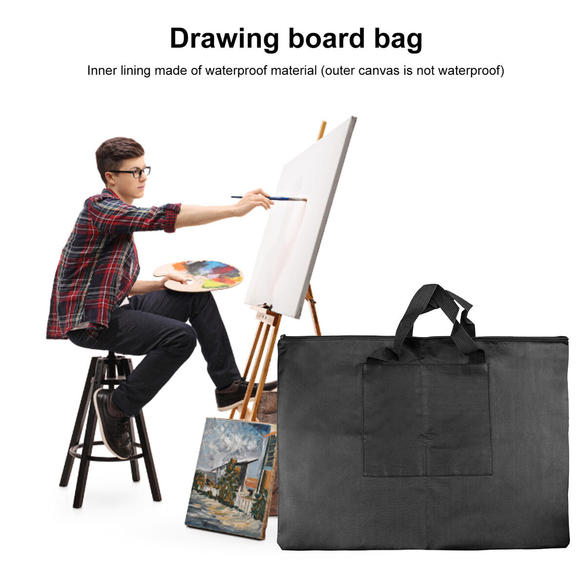 Waterproof Nylon Drawing Bag Portable Thickened A2 Art Drawing Board Bag