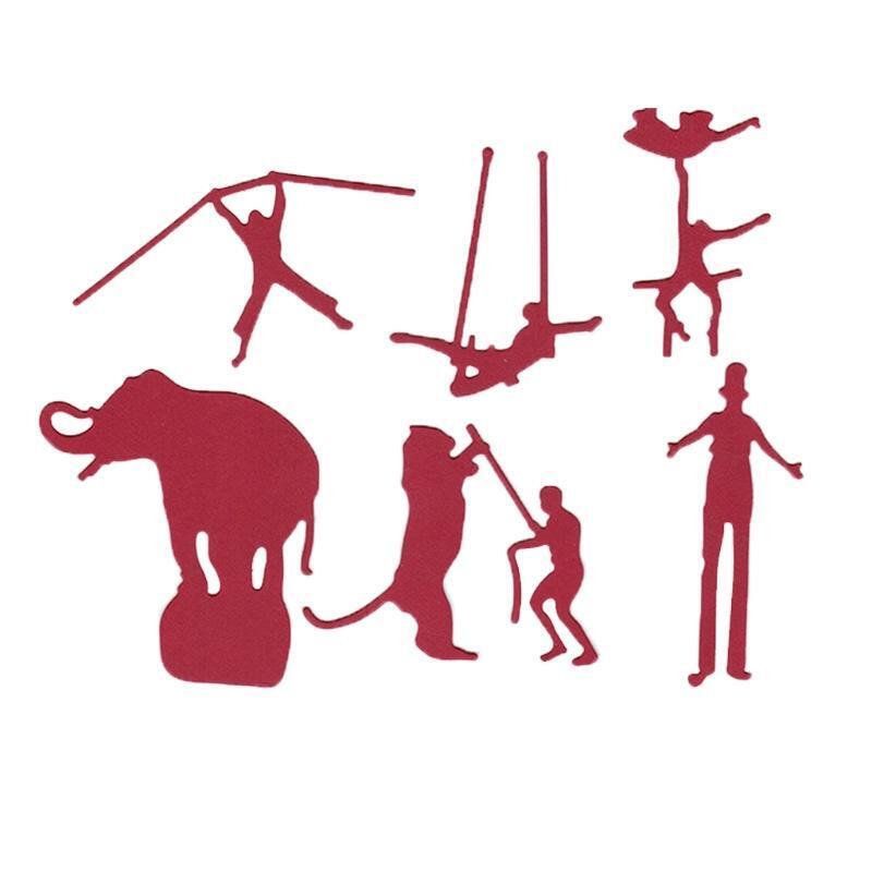 Acrobatic Troupe Metal Cutting Dies Stencil DIY Scrapbooking Album Paper Card