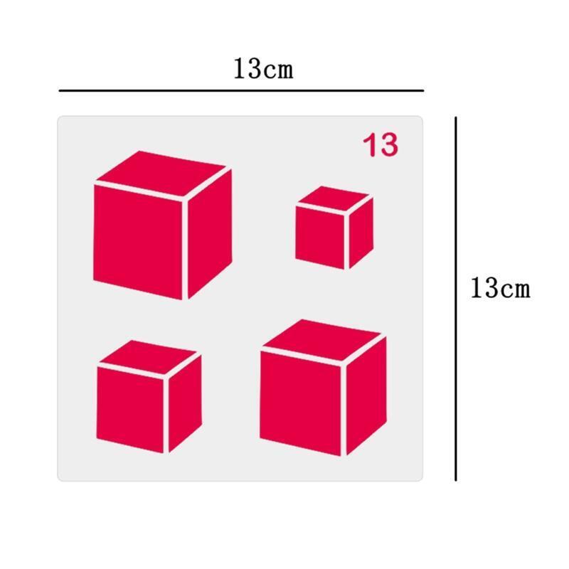 Geometric Stencil Template for Childrens Imagination DIY Painting Craft