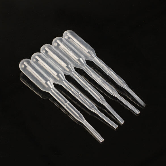 100PCS 0.2ml Graduated Pipettes Dropper Polyethylene for Experiment Medical