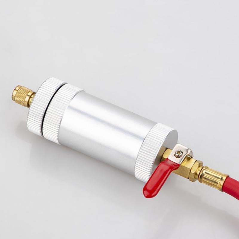 Quick Coupler 1/4" 1OZ Hand Turn Screw-in Coolant Filling Tube Injection Tool