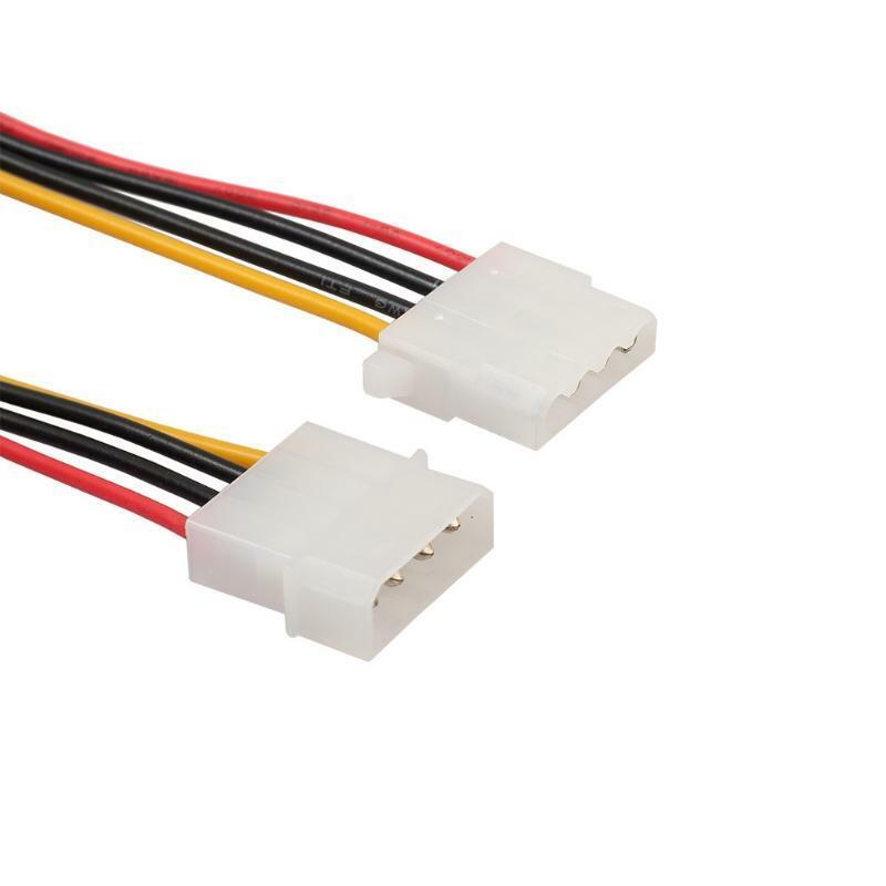 4 Pin Male to Floppy 4 Pin Female Cable for Personal PC IDE Power Extension Cord