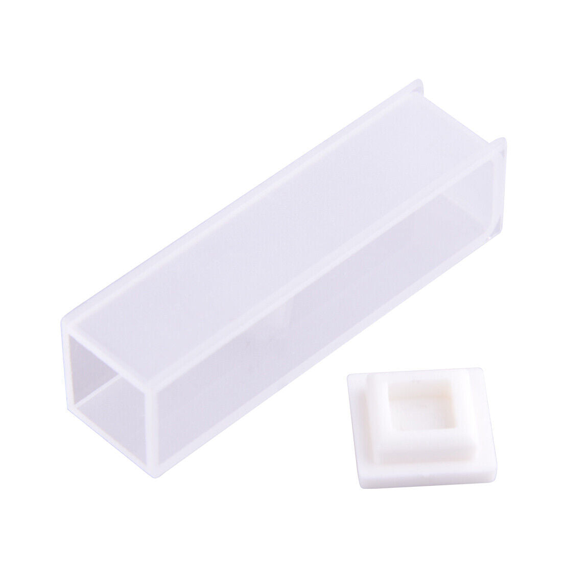 4Pcs 3.5ml 10mm Cuvette Cell Spectrometer Micro Optical Quartz Cuvettes Lid Li