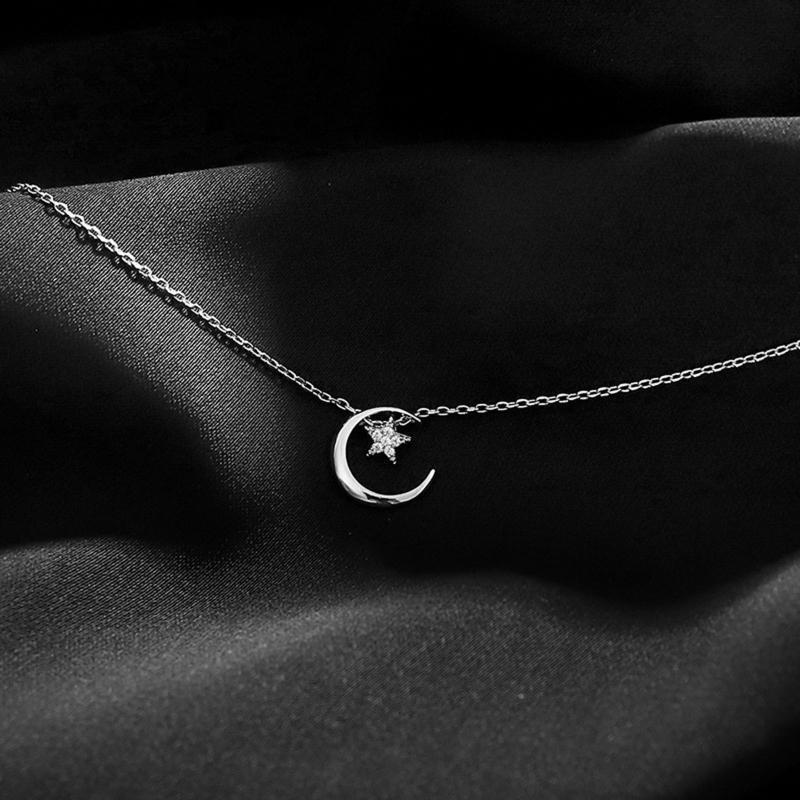 Moon Star Necklace Female Trendy Temperament Niche Net Red Ins Collarbone Chain