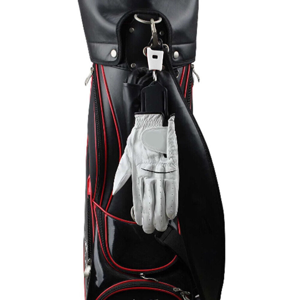 Golf Glove Holder Rack with Key Chain Glove Drying Support Frame (White)