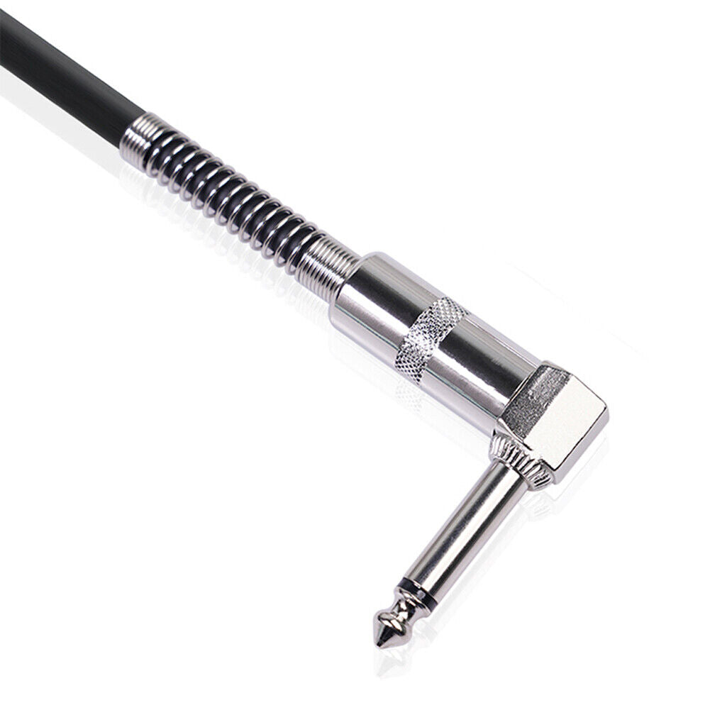 6.5mm Jack Guitar Cable Straight Male to Right Angle Male Audio Wire (10m)