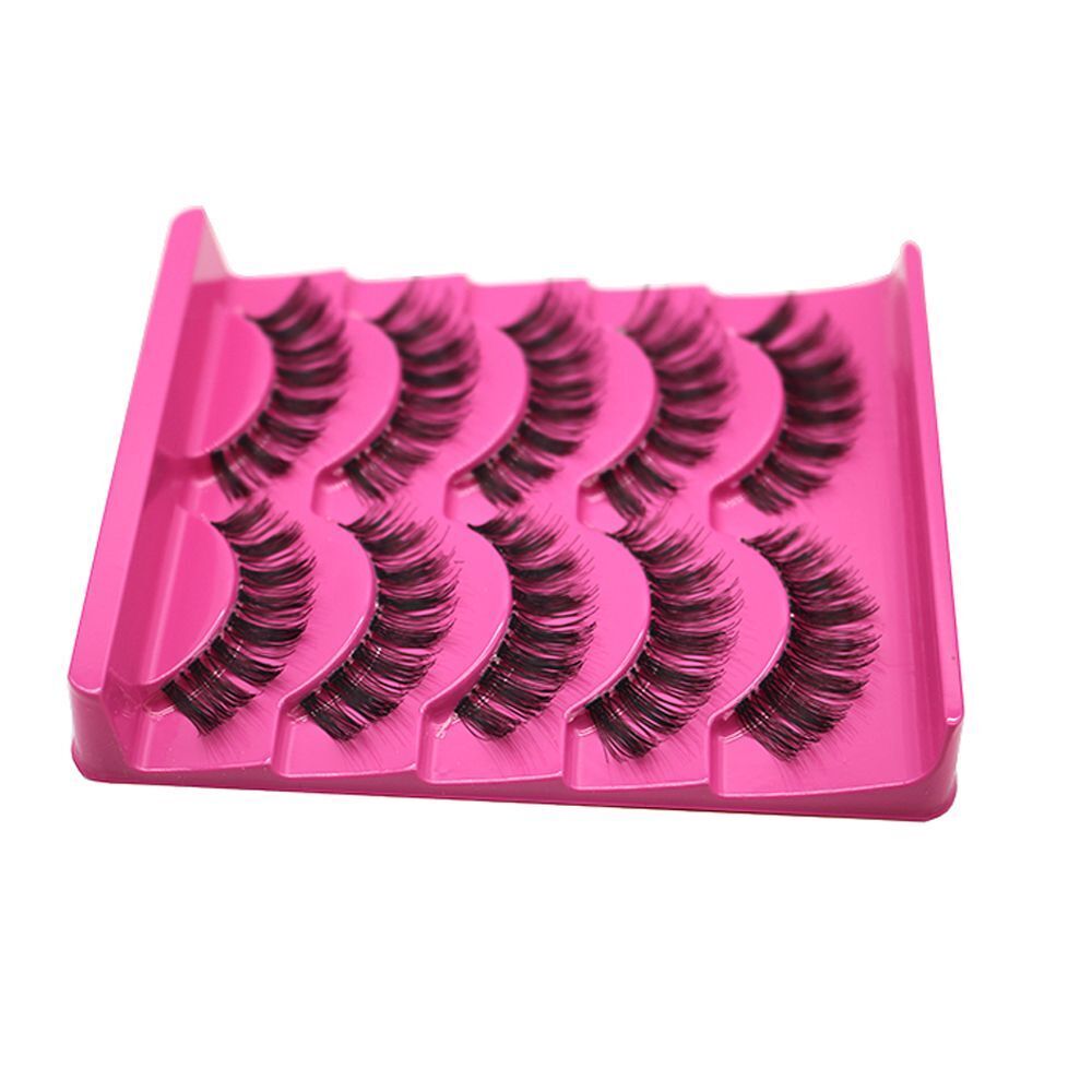 Beauty Cross Thick Soft Black False  Eyelashes Handmade Eye Lashes Extension