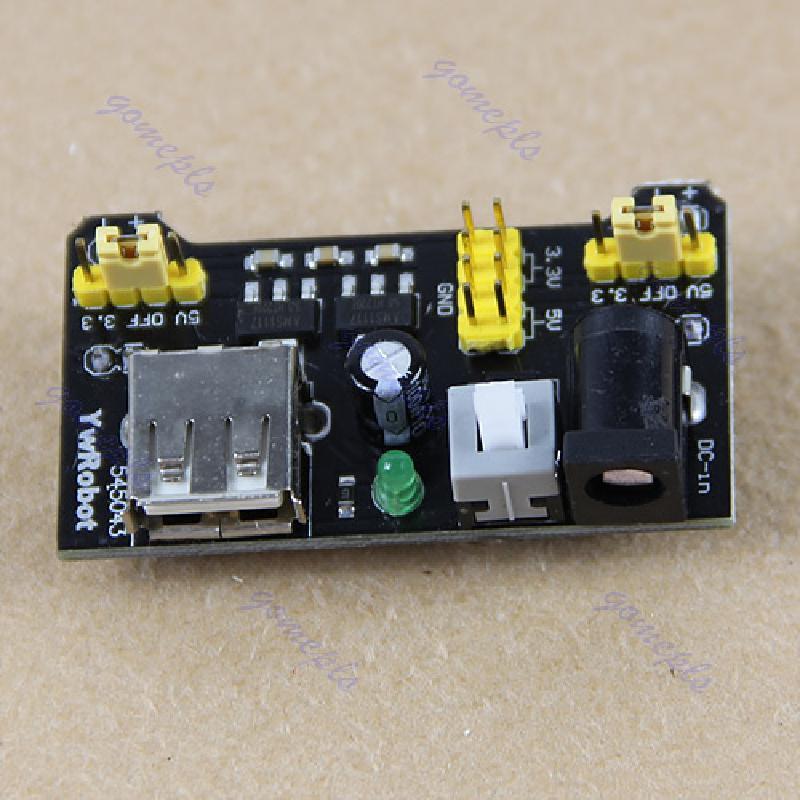 1pcs Breadboard Power Supply Module Shield 3.3V 5V MB102 Solderless Bread Board