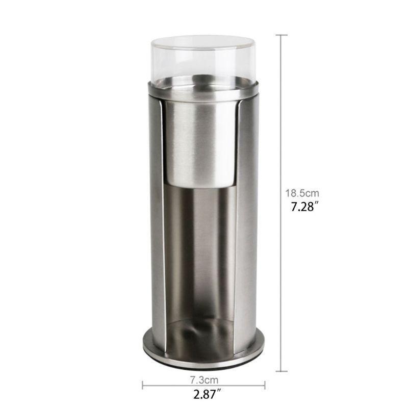 Stainless Steel Acrylic Cotton Swabs Storage Box Swab Holder Desktop Boxes
