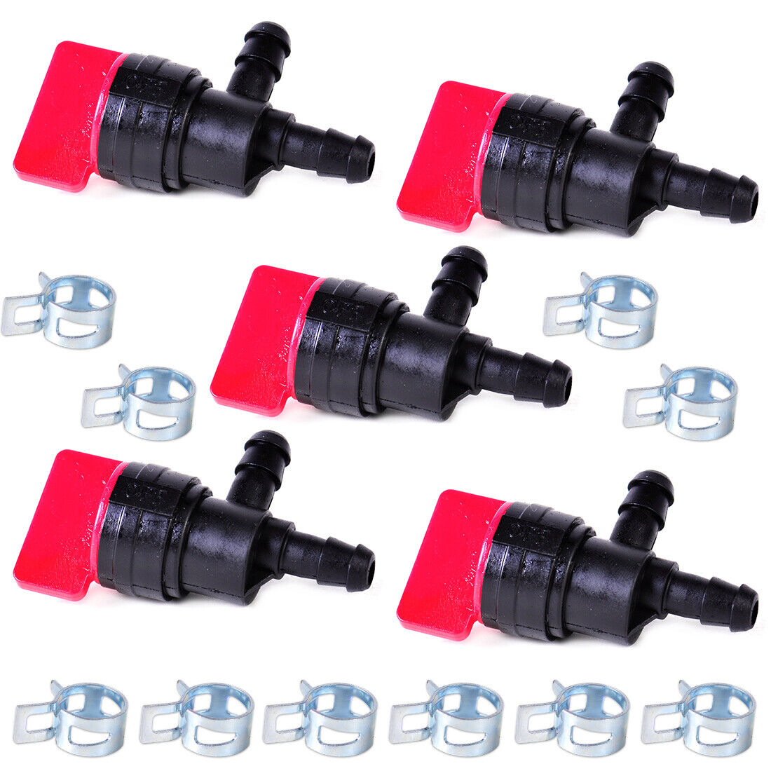 1/4" inline 90 gas fuel shut off valve petcock fit for briggs stratton Li